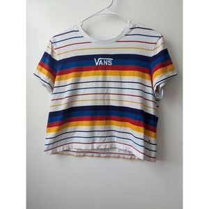 Vans Striped Cropped T-shirt